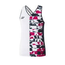 Yonex Badminton Tank Top V-Neck Tournament white ladies